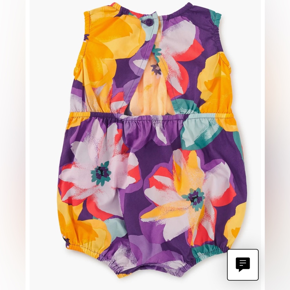 Tea Collection Purple and Yellow Floral One Piece